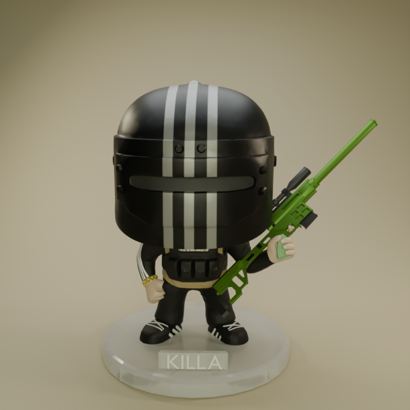 FUNKO POP ФІГУРИ KILLA ВТЕЧА З ТАРКОВА 3D Принт Модель .c4d .max .obj .3ds .fbx .stl .blend
