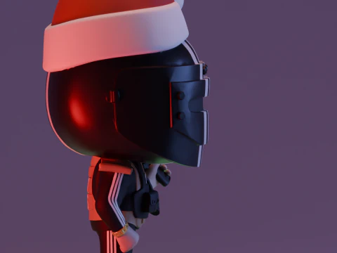 SANTA CHRISTMAS HAT KILLA FUNKO POP FIGURES KILLA ESCAPE FROM TARKOV 3D Print Model