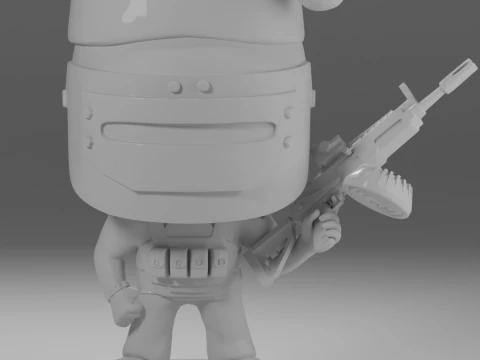 SANTA CHRISTMAS HAT KILLA FUNKO POP FIGURES KILLA ESCAPE FROM TARKOV 3D Print Model