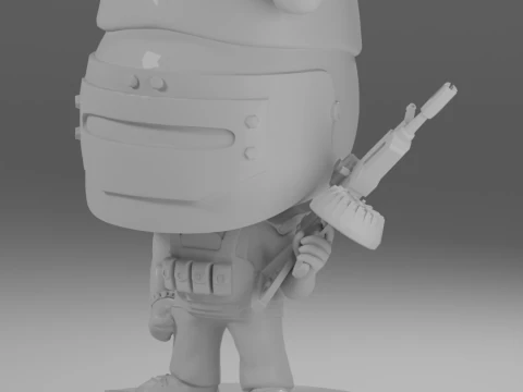 SANTA CHRISTMAS HAT KILLA FUNKO POP FIGURES KILLA ESCAPE FROM TARKOV 3D Print Model