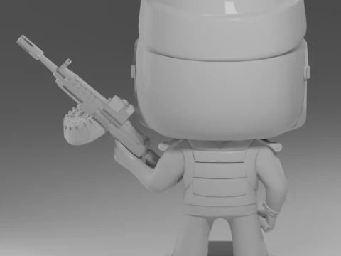SANTA CHRISTMAS HAT KILLA FUNKO POP FIGURES KILLA ESCAPE FROM TARKOV 3D Print Model
