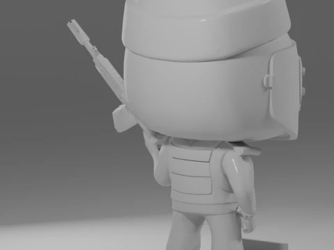 SANTA CHRISTMAS HAT KILLA FUNKO POP FIGURES KILLA ESCAPE FROM TARKOV 3D Print Model