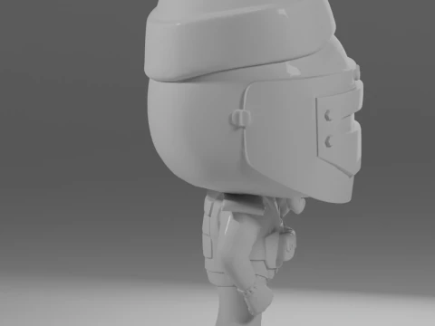 SANTA CHRISTMAS HAT KILLA FUNKO POP FIGURES KILLA ESCAPE FROM TARKOV 3D Print Model