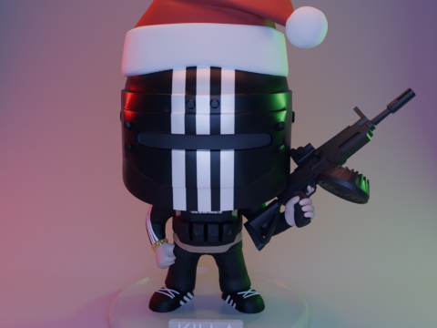 圣诞老人圣诞帽 KILLA FUNKO 流行人物 KILLA 逃离塔科夫 3D 打印模型