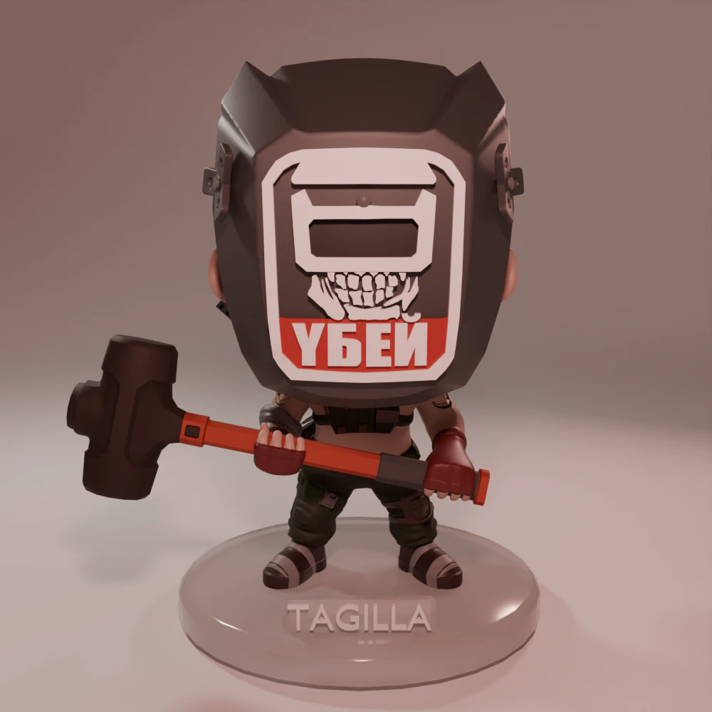 FUNKO POP FIGURES TAGILLA ESCAPE FROM TARKOV 3D Print Model .c4d .max .obj .3ds .fbx .stl .blend
