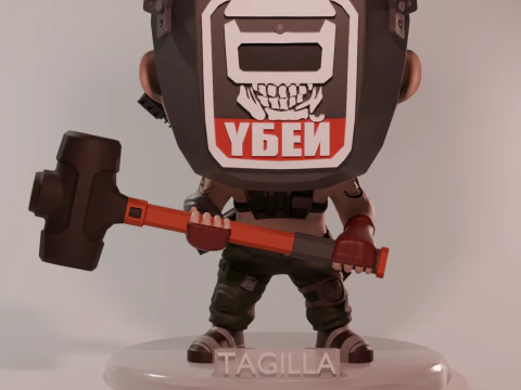 FUNKO POP FIGURES TAGILLA ESCAPE FROM TARKOV 3D Print Model