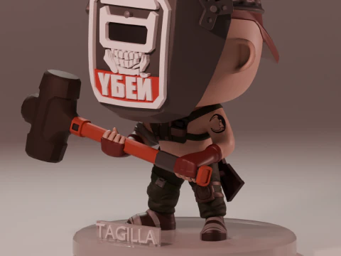 FUNKO POP FIGURES TAGILLA ESCAPE FROM TARKOV 3D Print Model