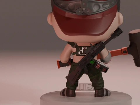 FUNKO POP FIGURES TAGILLA ESCAPE FROM TARKOV 3D Print Model