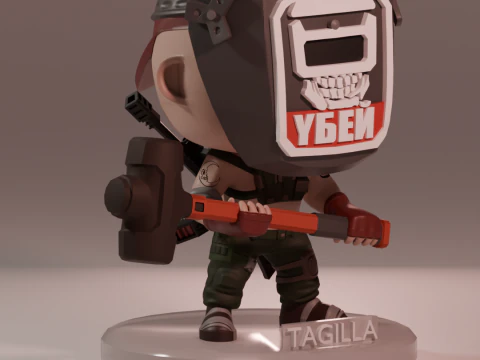 FUNKO POP FIGURES TAGILLA ESCAPE FROM TARKOV 3D Print Model