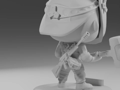 FUNKO POP FIGURES TAGILLA ESCAPE FROM TARKOV 3D Print Model