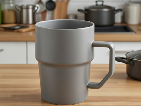 Classic ceramic coffee mug 3D Model
