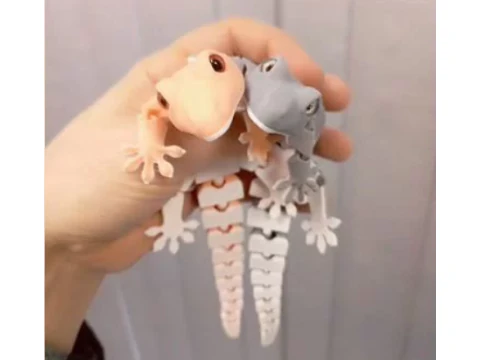 Flexi Gecko Articulated Lizard Toy 3D Print Model