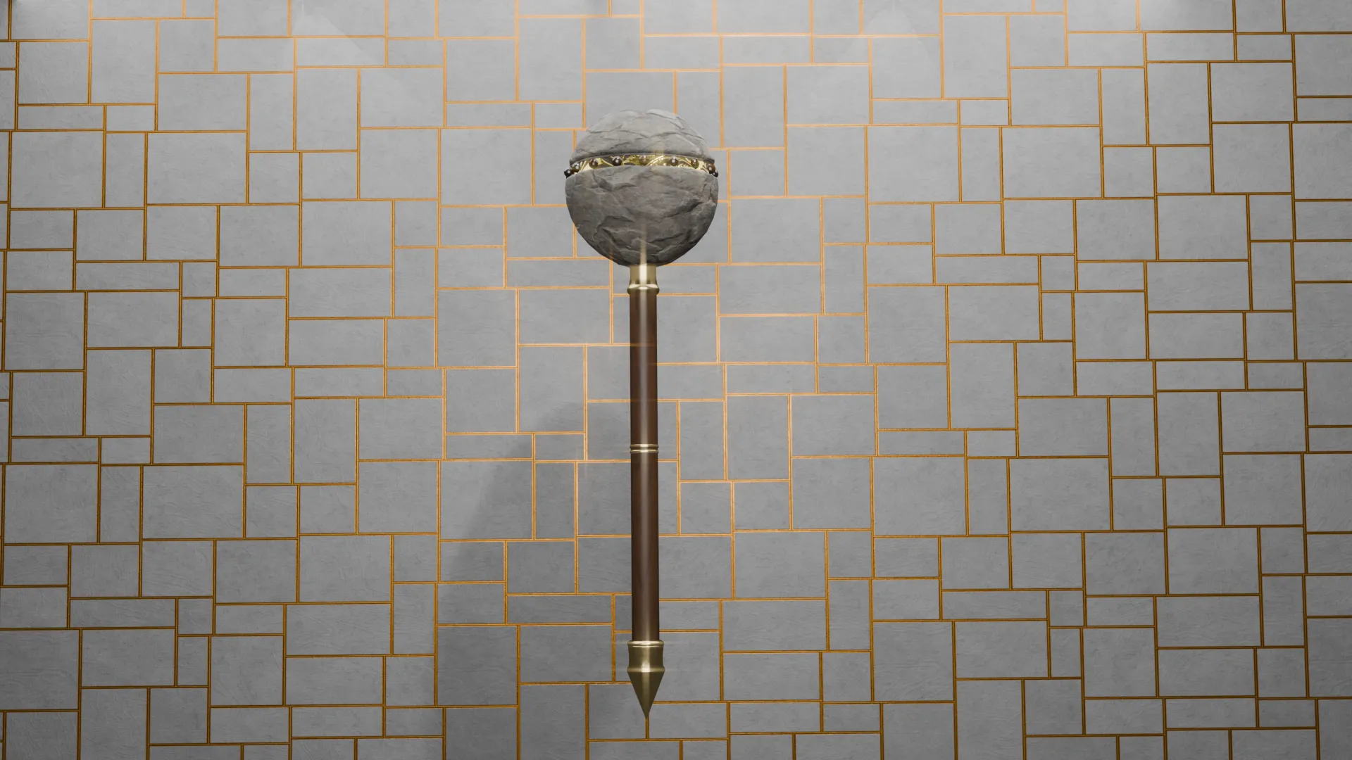 STONEHEART MACE 3D Model .c4d .max .obj .3ds .fbx .stl .blend 