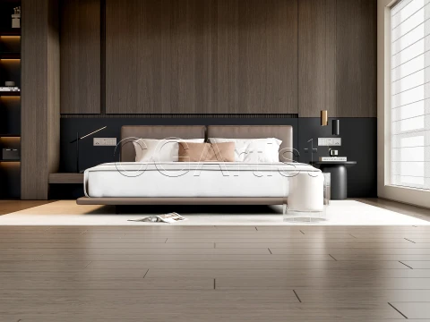 Modern bedroom 1 3D Model