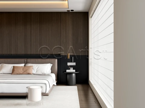 Modern bedroom 1 3D Model