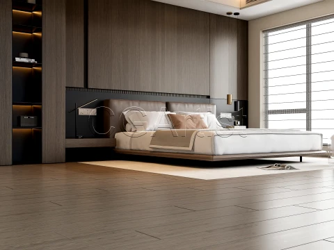 Modern bedroom 1 3D Model
