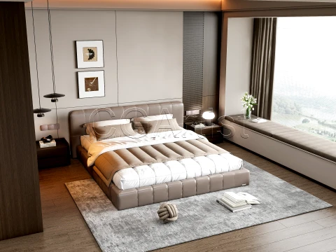 Modern bedroom 2 3D Model