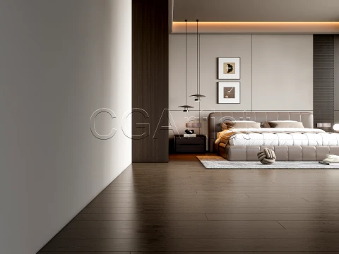 Modern bedroom 2 3D Model