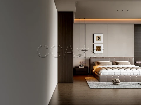 Modern bedroom 2 3D Model