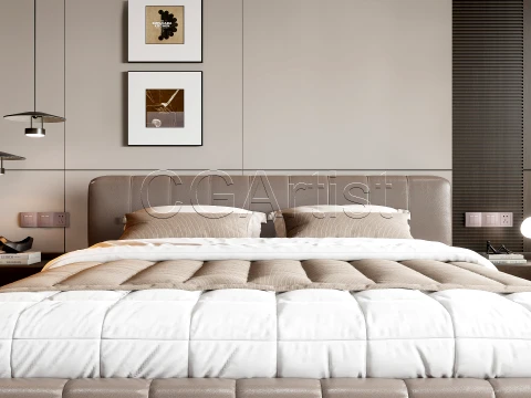 Modern bedroom 2 3D Model