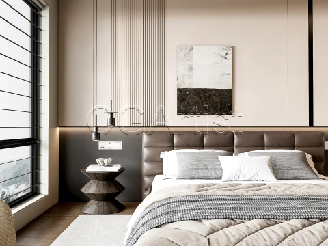 Modern bedroom 4 3D Model