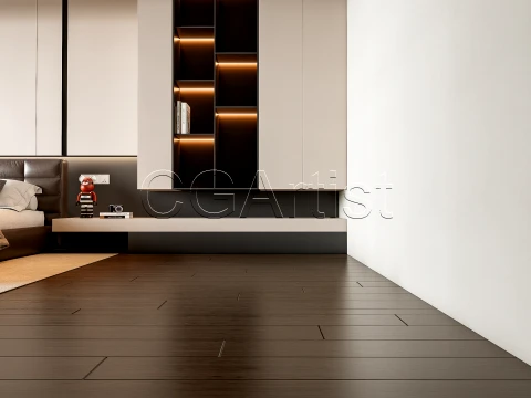 Modern bedroom 4 3D Model