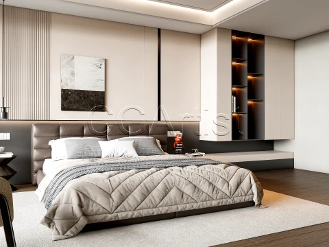 Modern bedroom 4 3D Model