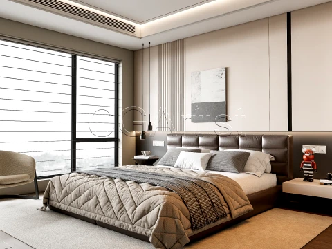 Modern bedroom 4 3D Model