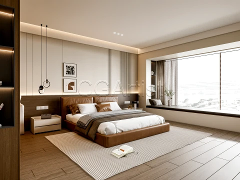 dormitorio moderno 9 Modelo 3D