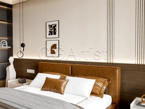 Modern bedroom 9 3D Model