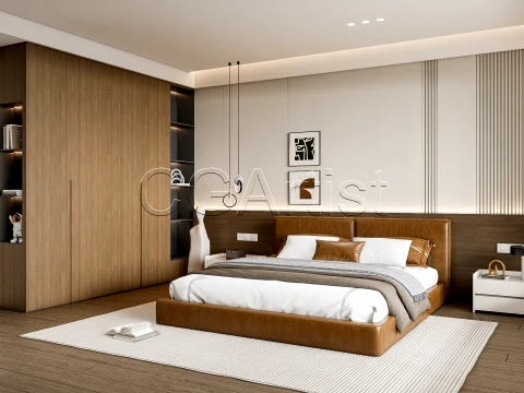 Modern bedroom 9 3D Model