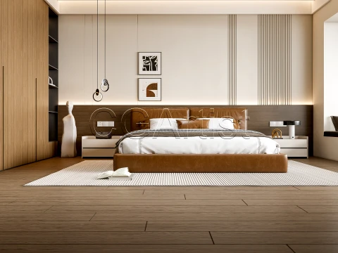 Modern bedroom 9 3D Model