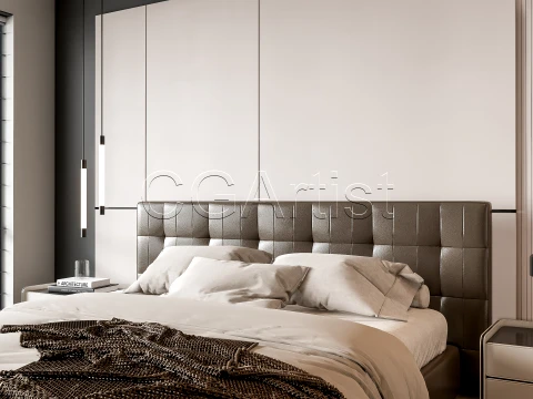 Modern bedroom 10 3D Model