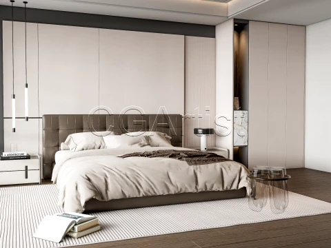 Modern bedroom 10 3D Model