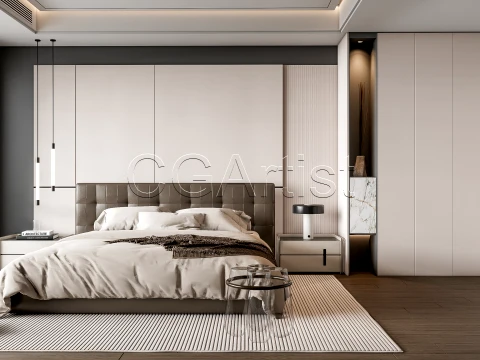 Modern bedroom 10 3D Model