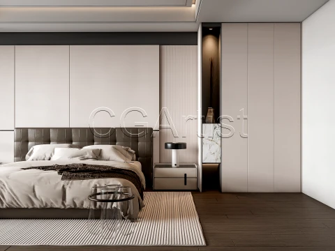Modern bedroom 10 3D Model