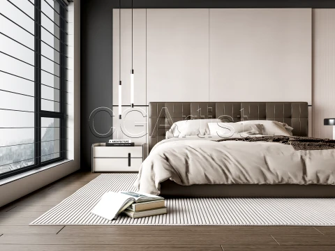 Modern bedroom 10 3D Model