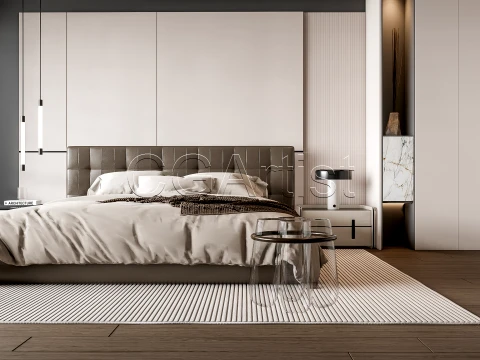 Modern bedroom 10 3D Model
