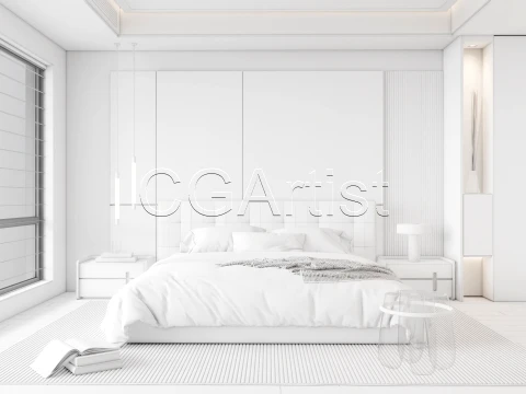 Modern bedroom 10 3D Model