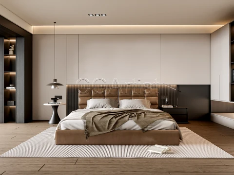Dormitorio moderno 11 Modelo 3D