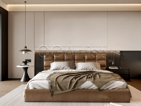 Modern bedroom 11 3D Model