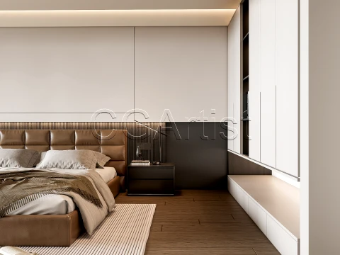 Modern bedroom 11 3D Model