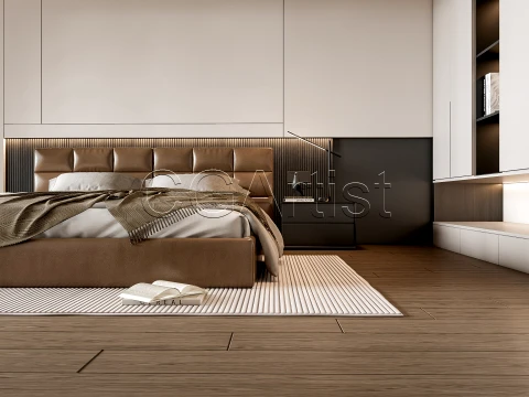 Modern bedroom 11 3D Model