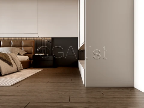 Modern bedroom 11 3D Model