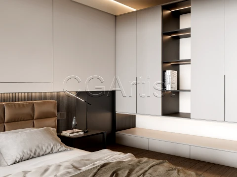 Modern bedroom 11 3D Model