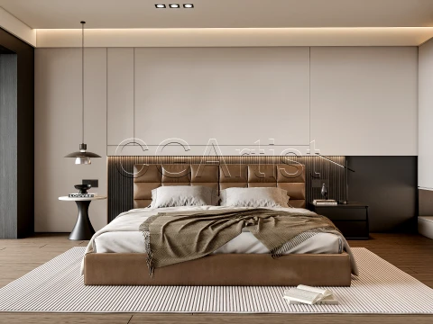 Modern bedroom 11 3D Model