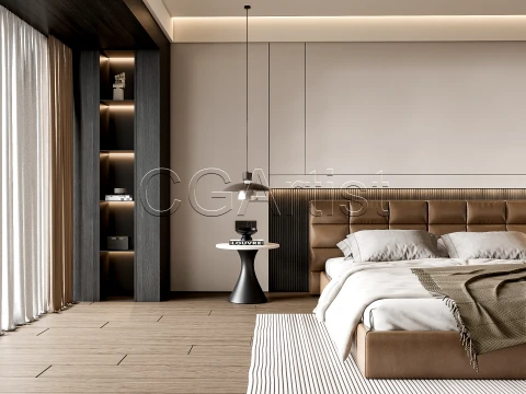 Modern bedroom 11 3D Model