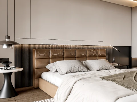 Modern bedroom 11 3D Model