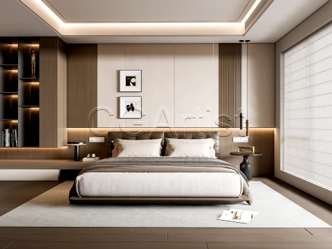 Modern bedroom 12 3D Model