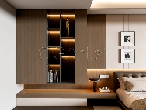 Modern bedroom 12 3D Model
